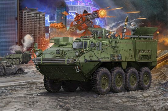 1/35 M1129 Stryker Mortar Carriage armed w/120mm M