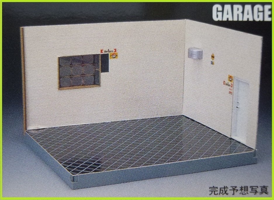 GARAGE DIORAMA DISPLAY 1/24 FUJIMII