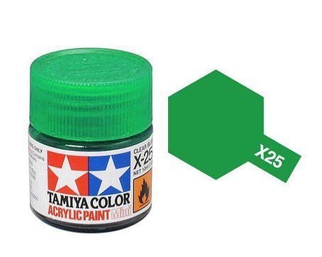 Acrylic Mini X-25 Clear Green 10ml