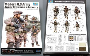1/35 Modern U.S. Army Armour Crewman & Infantry