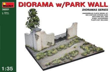 1/35 Diorama w/Park Wall