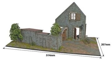 1/35 Farmhouse w/Diorama Base