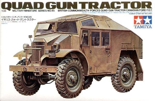 TAM35045  British Quad Gun Tractor