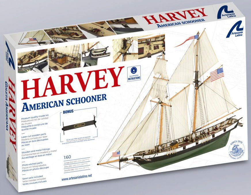 American Schooner Harvey 1:60