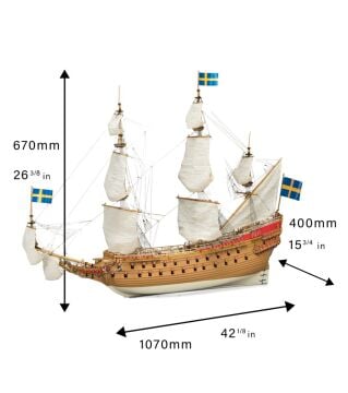 VASA Swedish Warship 1/65 Ölçek