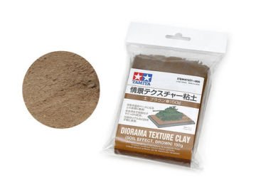 Diorama Texture Clay - Soil Effect, Dark Brown (150g) TAMİYA