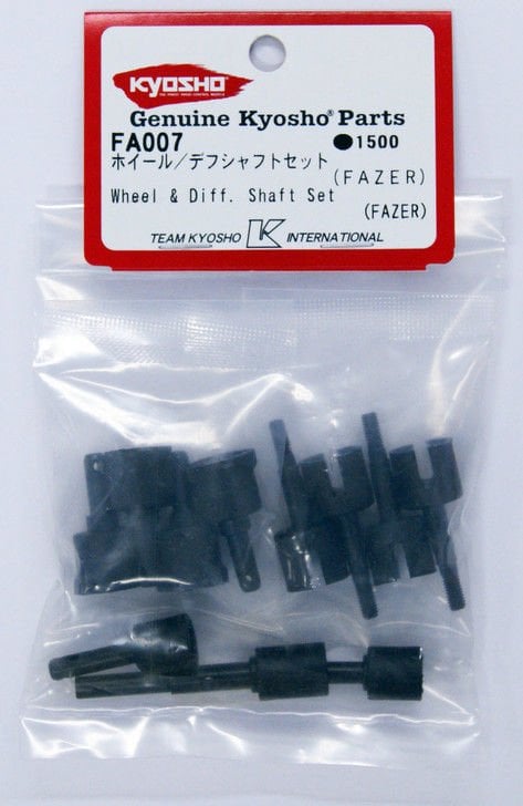 FA007 Wheel & Diff. Shaft Set(FAZER)