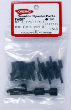 FA007 Wheel & Diff. Shaft Set(FAZER)