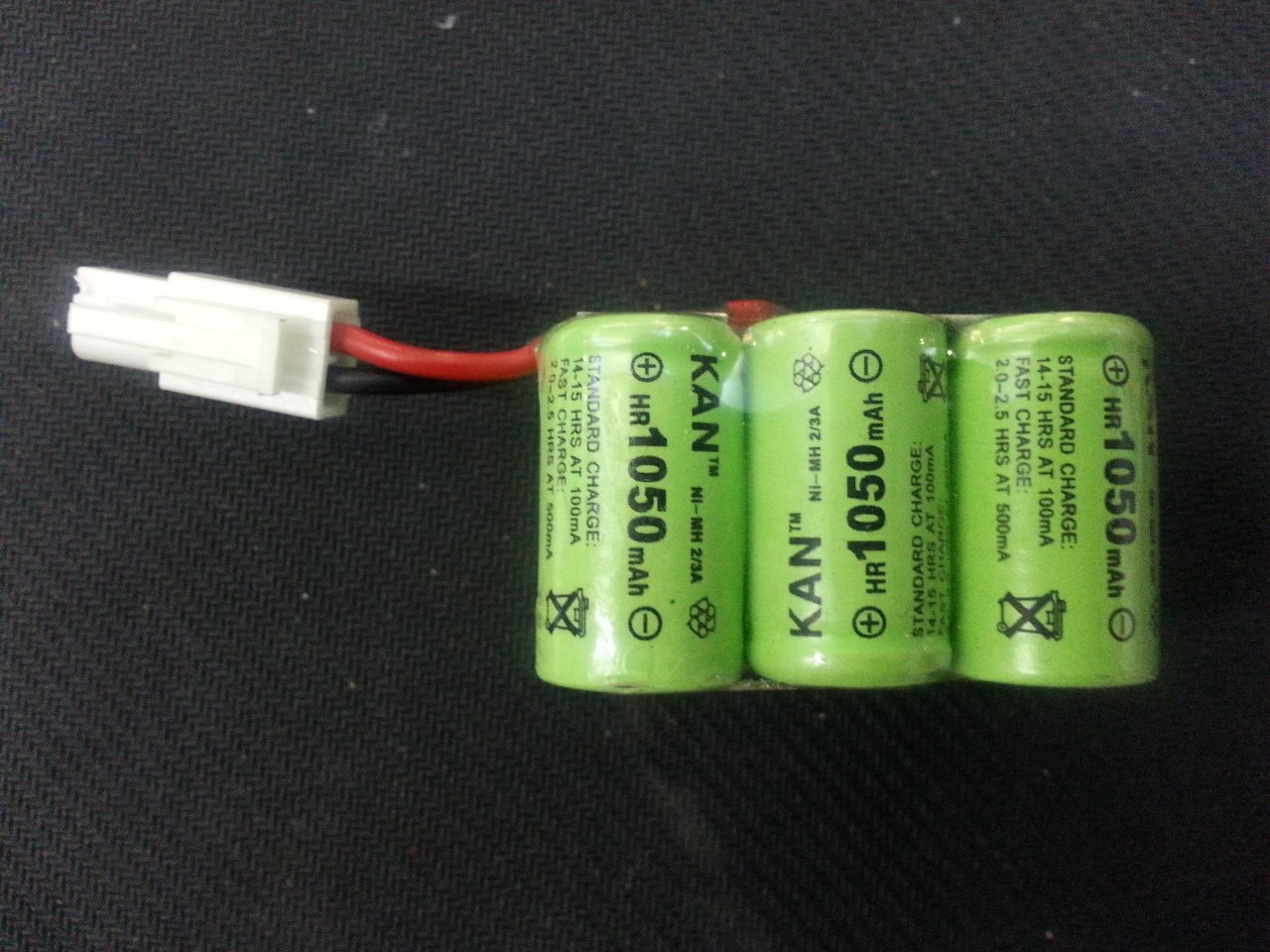 KAN nimh 7.2V 6x2/3A 1050mAh