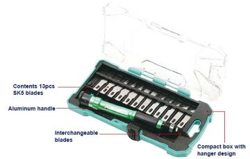 14 PARÇA ALEMİNYUM BIÇAK SETİ