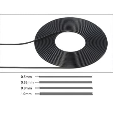 1/6,1/12,1/24 Kablo 0.65mm Siyah 2m.