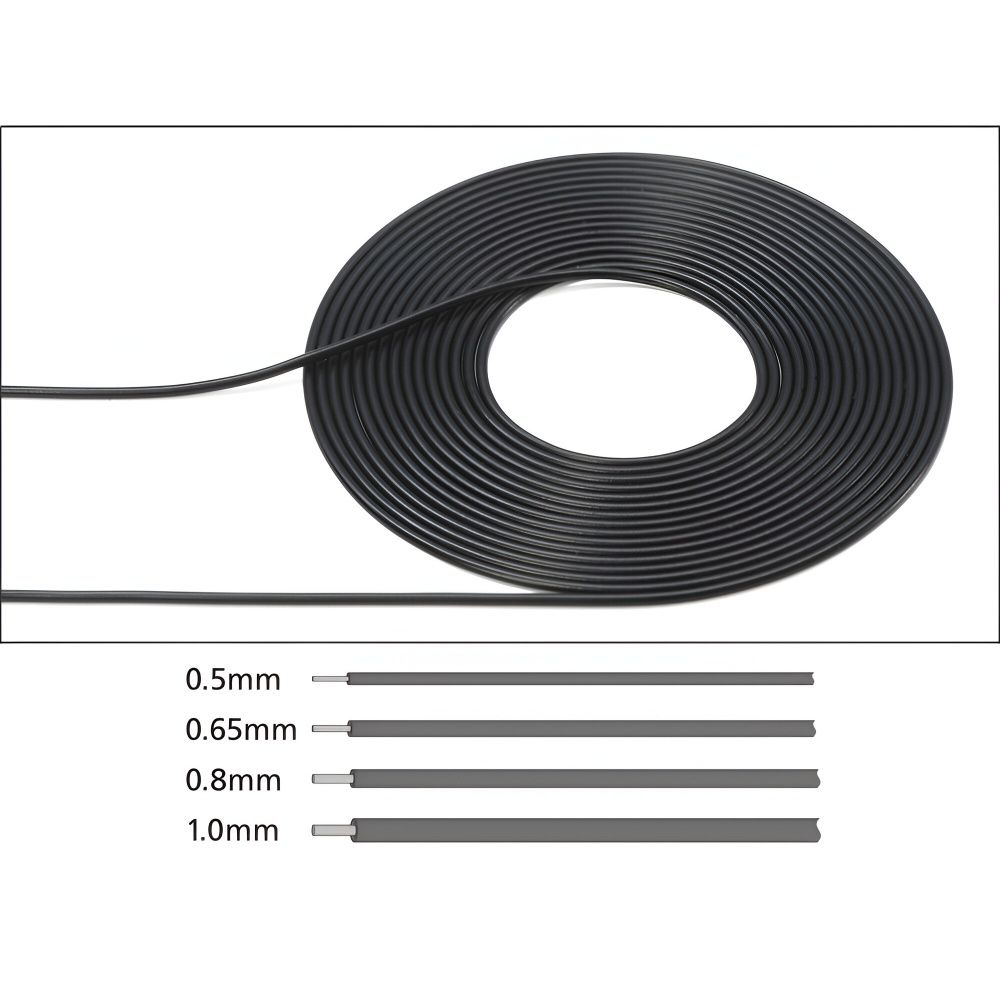 1/6,1/12,1/24 Kablo 0.8mm Siyah 2m.