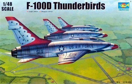 1/48 F-100D in Thunderbirds livery