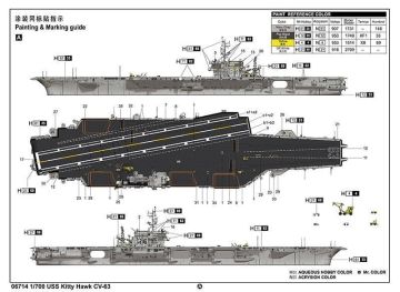 1/700 USS Kitty Hawk CV-63