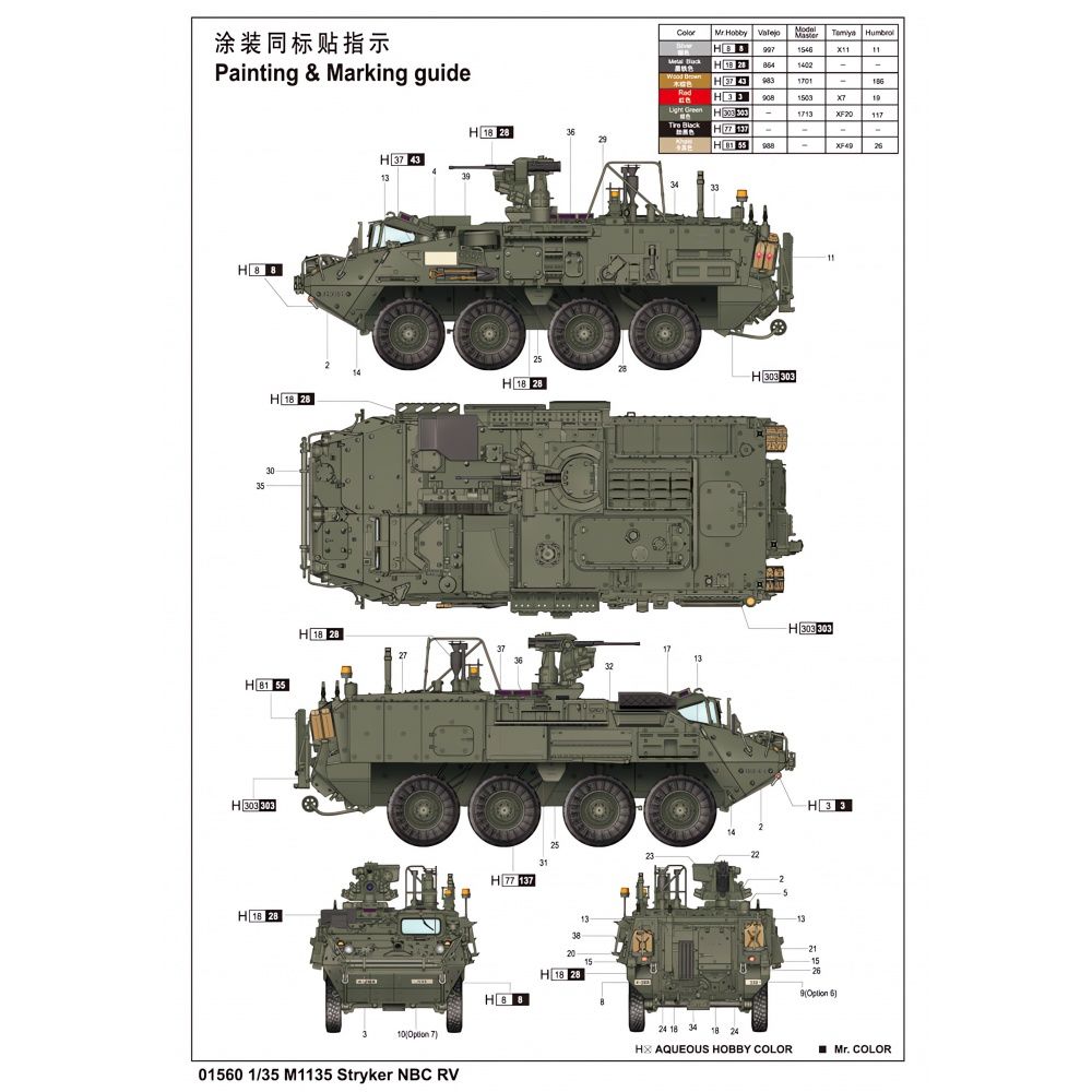 Styker Nbc 1/35 M113 Stryker NBC CR TRUMPETER