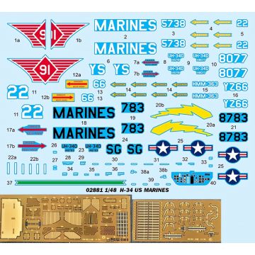 1/48 H-34 US Marines Re-Edition