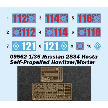 1/35 Russian 2S34 Hosta Self-Prop.Howit./Motor
