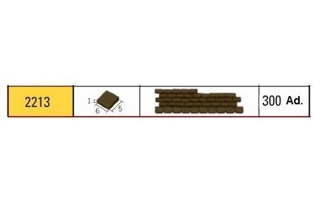 Minyatür Tejadillo Siyah Çatı Kiremiti (300 Adet)