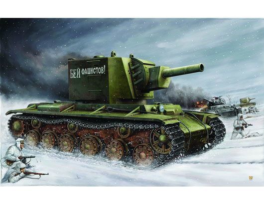 1/35 Russian KV Big Turret Tank