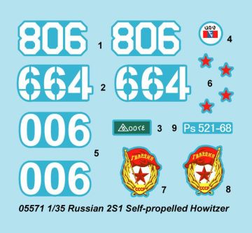 1/35 Soviet 2S1 Sel-Propeller Howitzer