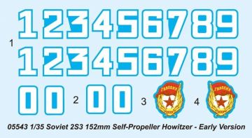 1/35 Soviet 2S3 152mm Sel-Propeller Howitzer Early