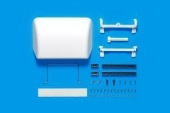 1/14 RC Tractor Truck Roof Spoiler White